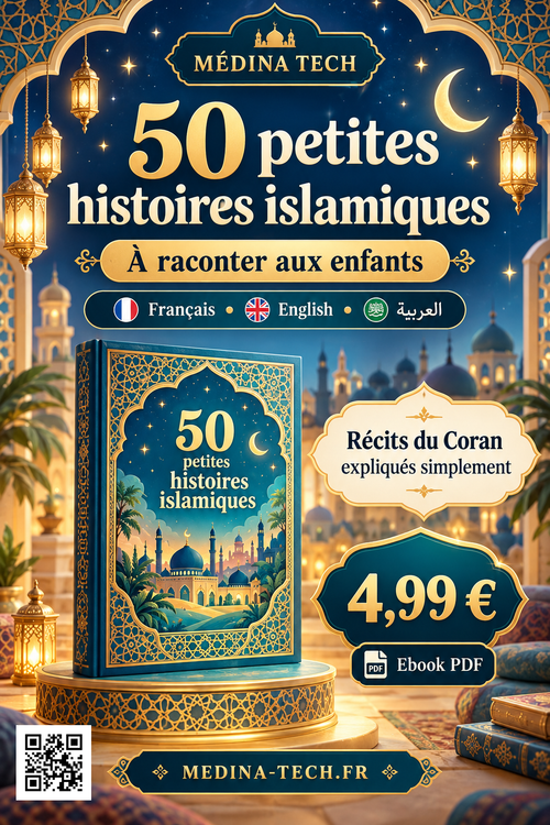 50 petites histoires islamiques — ebook français anglais arabe