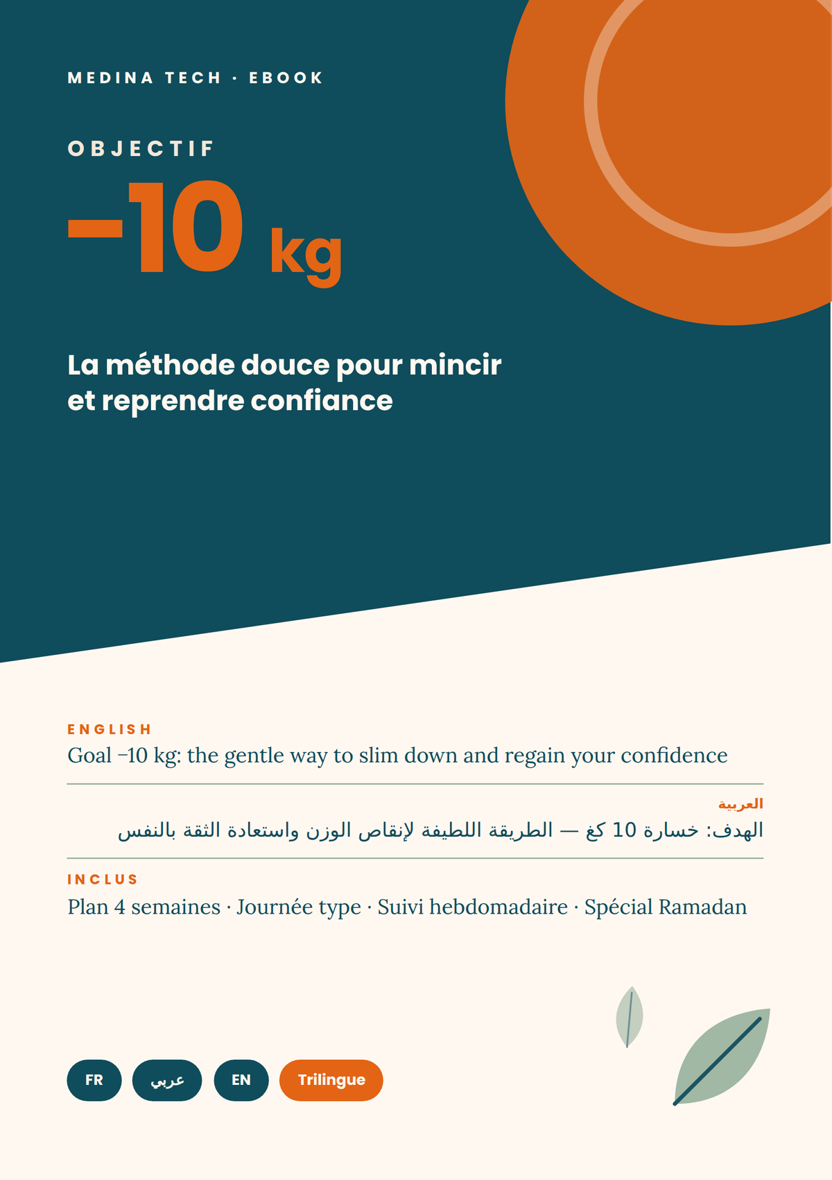 Objectif -10 kg : la méthode douce pour mincir et reprendre confiance (Ebook trilingue)