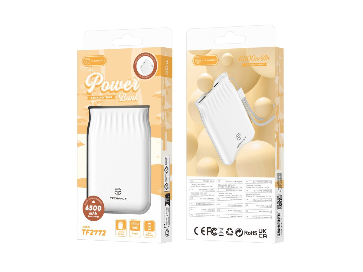 Batterie externe Techancy 6 500 mAh – Charge 2 A