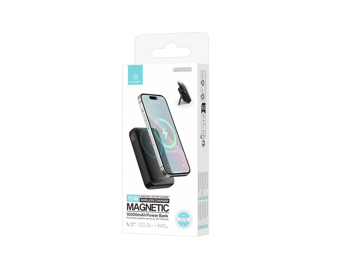 Batterie externe magnétique Techancy 10 000 mAh – Sans fil